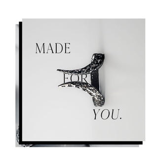 Black ring on a white box with 'MADE FOR YOU.' text
