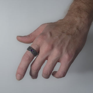 Impermanence - Alexandrite Set in Stainless Steel - Ring